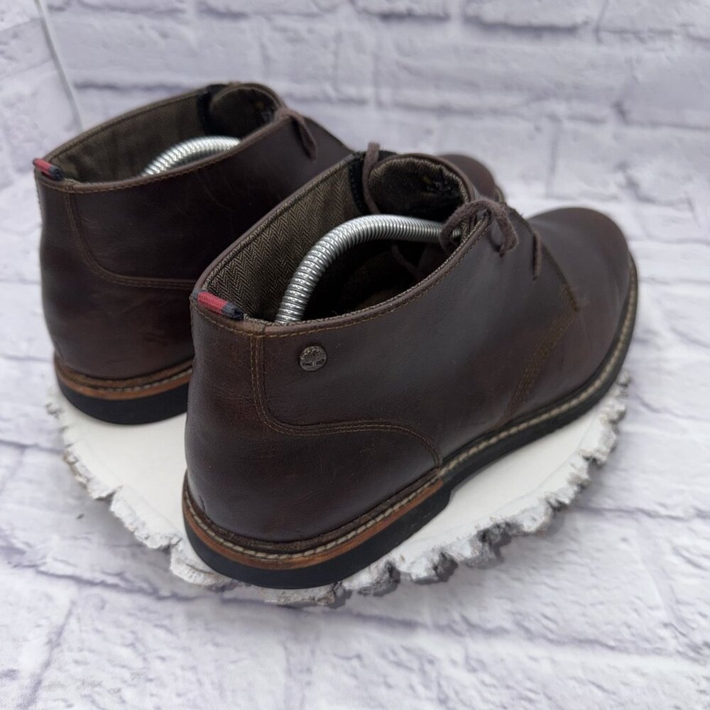 Timberland Earthkeeper Anti Fatigue Brook Park Brown Leather Chukka Boots Sz 9.5 - Picture 7 of 12